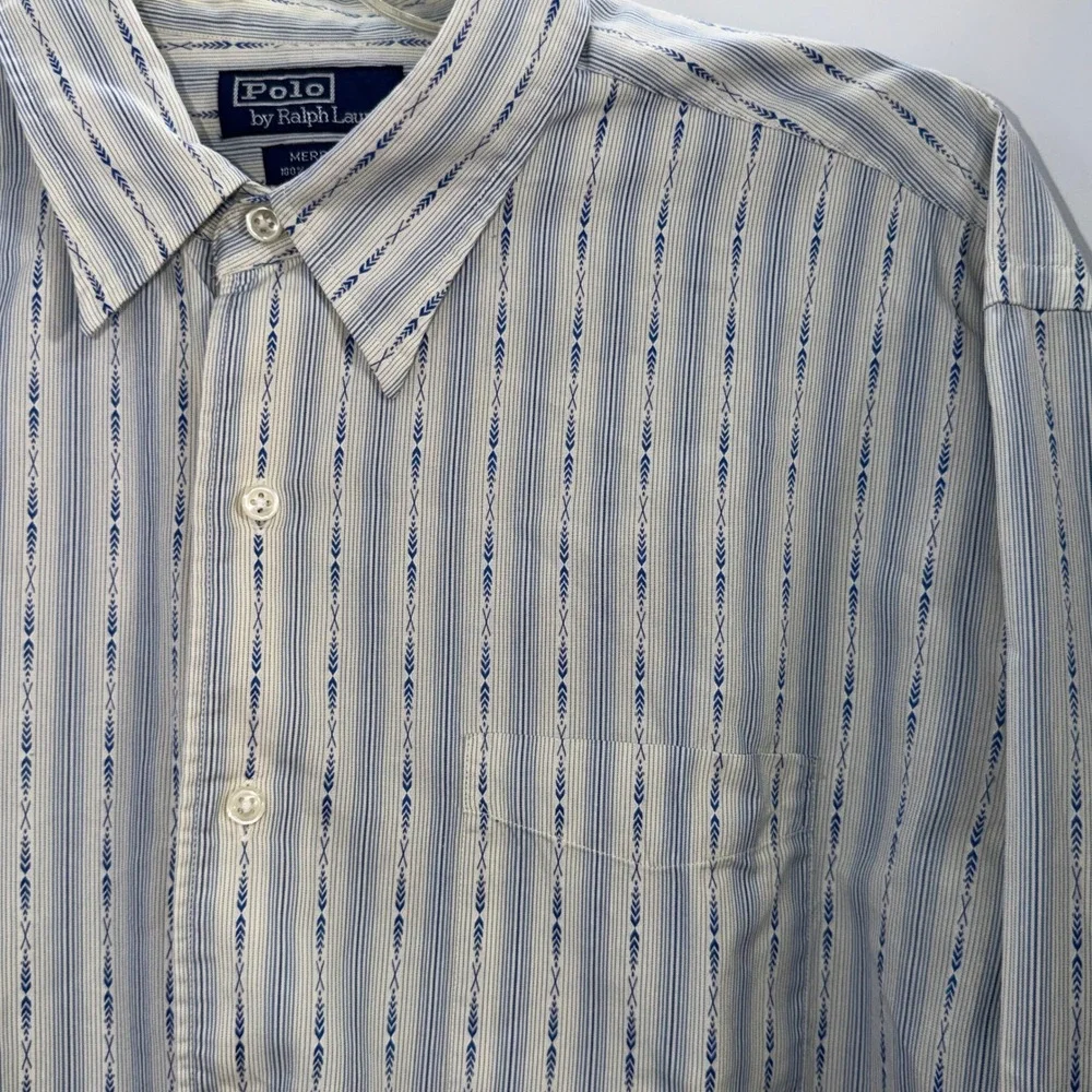 Polo Ralph Lauren Mens XL Merrin Button Down Preppy Classic Academia Coastal Ivy